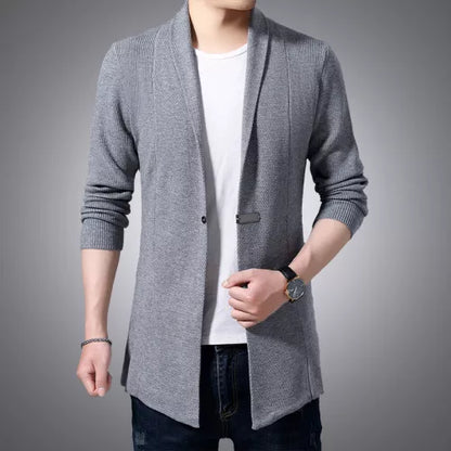 Veste en tricot homme – Veste élégante avec bouton pour look décontracté