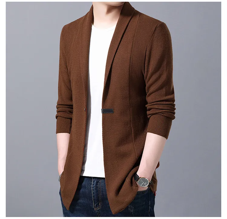 Veste en tricot homme – Veste élégante avec bouton pour look décontracté