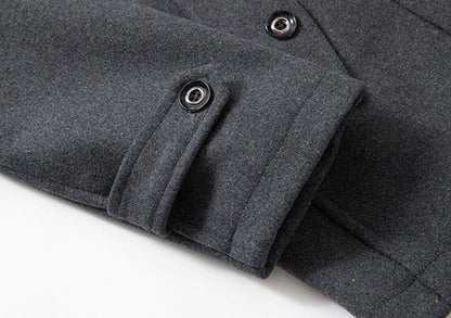 Manteau d'hiver homme – Veste col roulé chaude et élégante pour le froid