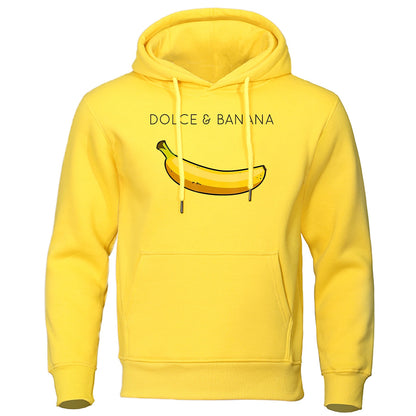 Sweat à capuche homme – Sweat-shirt imprimé banane tendance et confortable