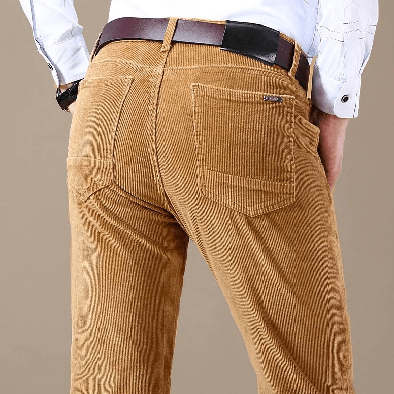 Pantalons en velours côtelé homme – Pantalon chic coupe moderne pour automne