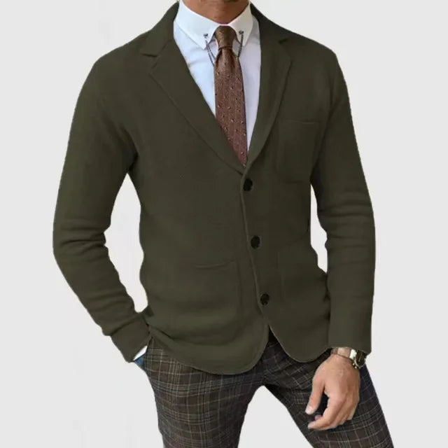 Blazer homme à un bouton – Veste élégante en tissu léger pour occasions formelles