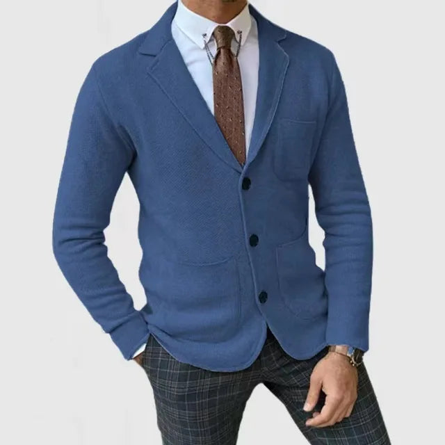 Blazer homme à un bouton – Veste élégante en tissu léger pour occasions formelles