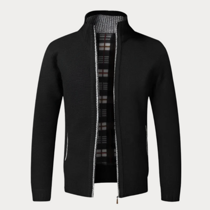 Veste en tricot homme – Veste à fermeture éclair confortable et élégante