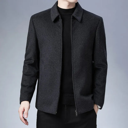 Veste homme avec col et fermeture éclair – Veste élégante et confortable pour toutes occasions