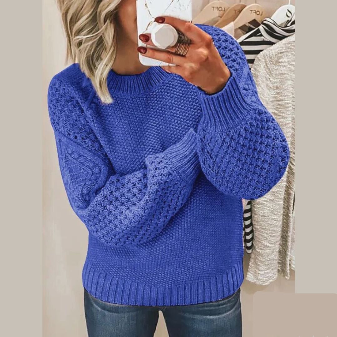 Pull en tricot femme – Pull chaud en laine doux et élégant pour l'hiver