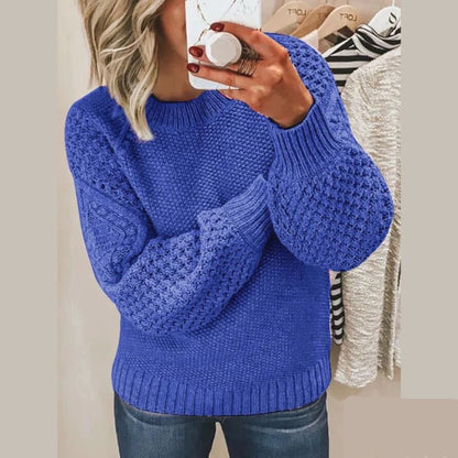 Pull en tricot femme – Pull chaud en laine doux et élégant pour l'hiver