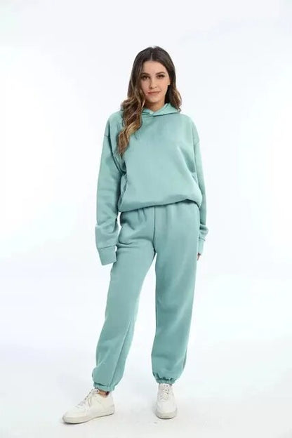 Sweat à capuche et jogging femme – Ensemble confortable en coton doux et tendance