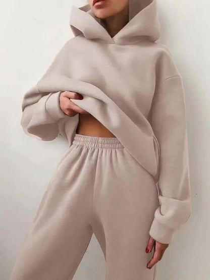 Sweat à capuche et jogging femme – Ensemble confortable en coton doux et tendance