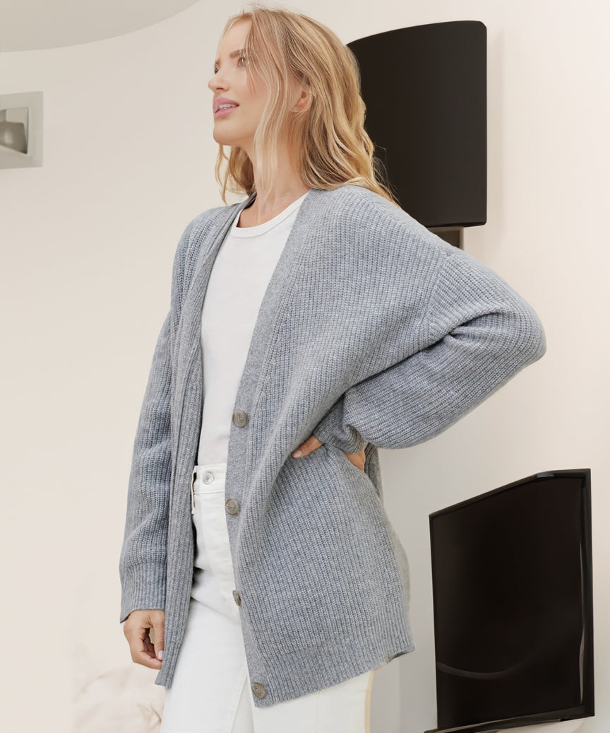 Cardigan élégant femme – Cardigan chic en laine pour toutes occasions