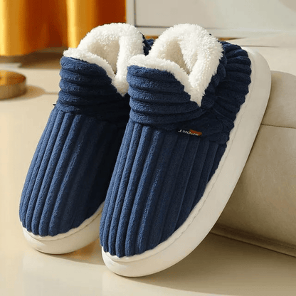 Chaussons moelleux femme – Pantoufles douces en peluche pour confort à la maison