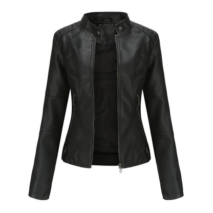 Veste en cuir femme – Veste élégante en cuir véritable pour style chic et décontracté