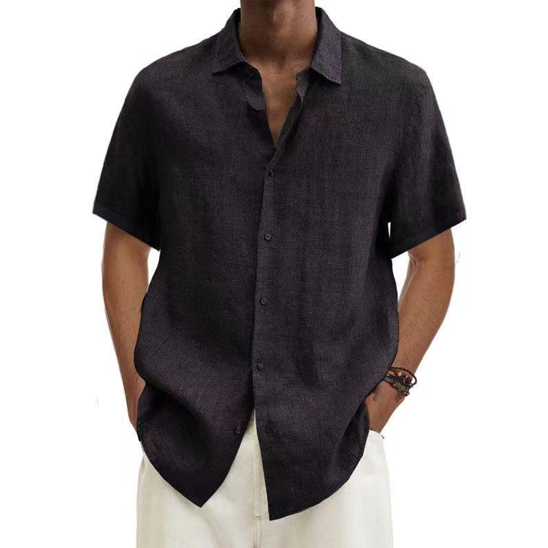 Chemise homme manches courtes – Chemise élégante en coton pour été chic