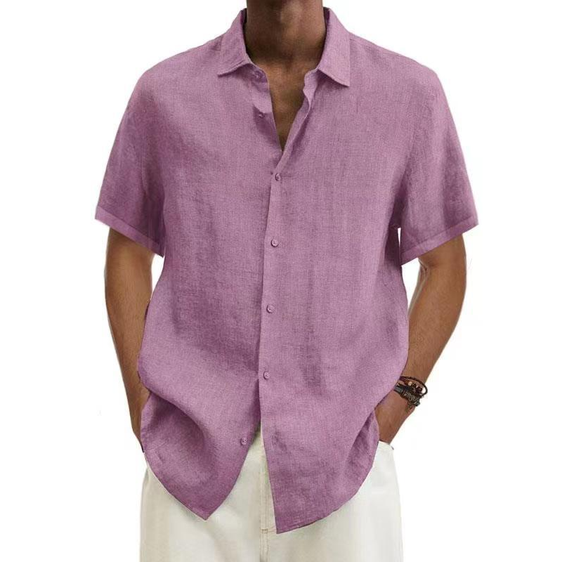 Chemise homme manches courtes – Chemise élégante en coton pour été chic