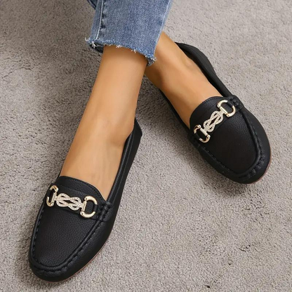 Mocassins femme – Chaussures plates élégantes en cuir pour toutes occasions