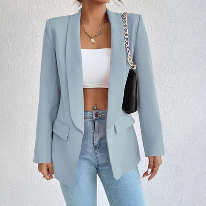 Blazer ouvert femme – Veste chic élégante en tissu léger pour soirée et bureau