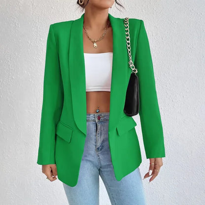 Blazer ouvert femme – Veste chic élégante en tissu léger pour soirée et bureau