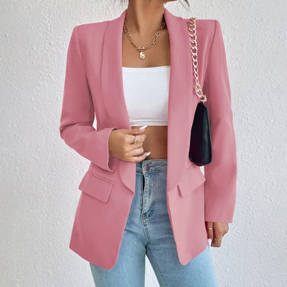 Blazer ouvert femme – Veste chic élégante en tissu léger pour soirée et bureau