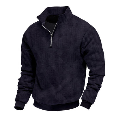 Pull élégant homme – Pull demi-zip chic en coton pour look décontracté et tendance