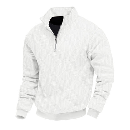 Pull élégant homme – Pull demi-zip chic en coton pour look décontracté et tendance