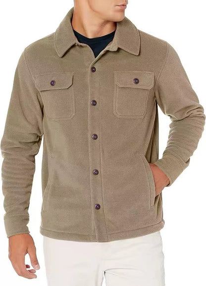 Veste homme button-down – Chemise élégante avec poches poitrine pour casual chic