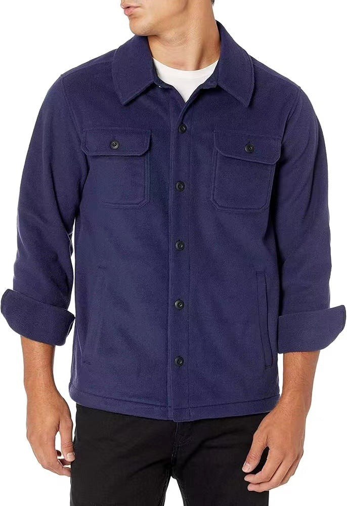 Veste homme button-down – Chemise élégante avec poches poitrine pour casual chic