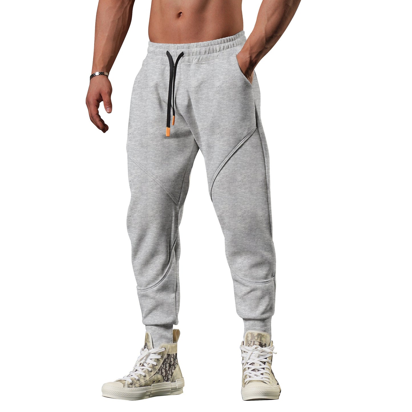 Pantalons de jogging homme – Jogging confortable en coton, coupe moderne et décontractée