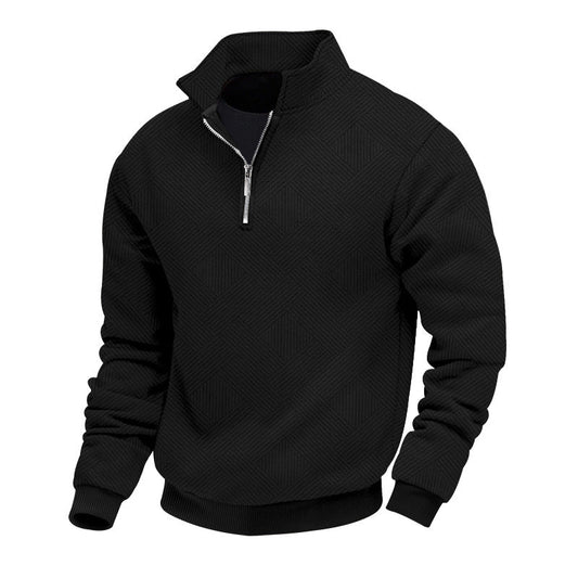 Pull élégant homme – Pull demi-zip chic en coton pour look décontracté et tendance