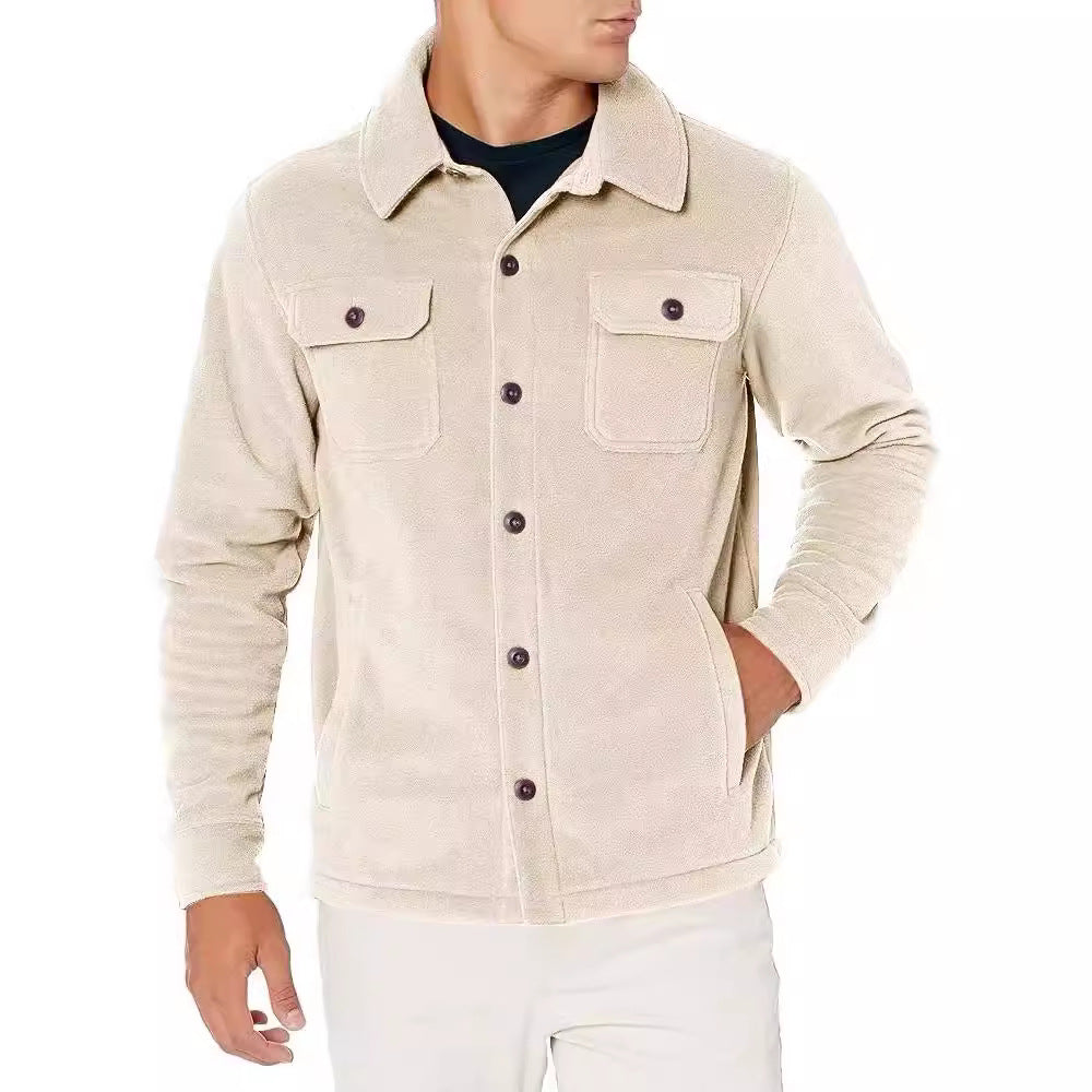 Veste homme button-down – Chemise élégante avec poches poitrine pour casual chic