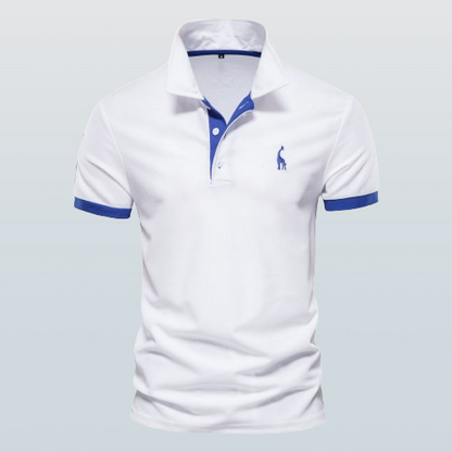 Polo élégant homme – T-shirt chic en coton bio à manches courtes pour été