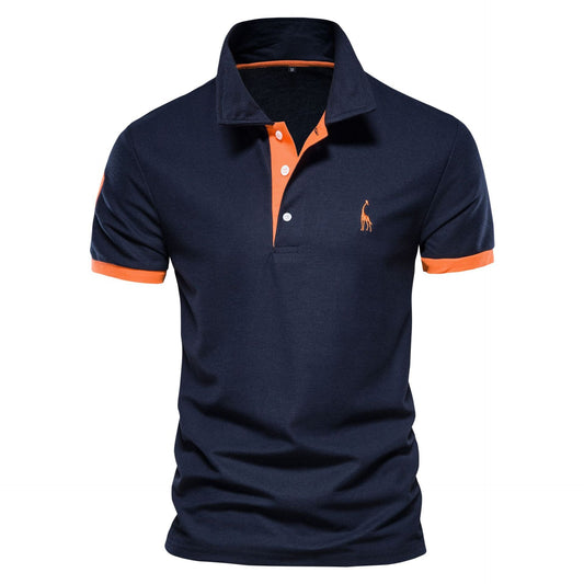 Polo élégant homme – T-shirt chic en coton bio à manches courtes pour été