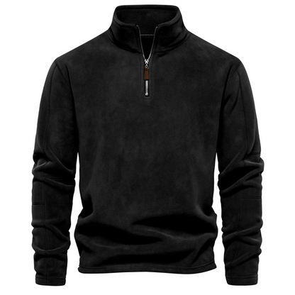 Sweat-shirt homme avec fermeture éclair – Vêtement confortable en coton pour sport et détente