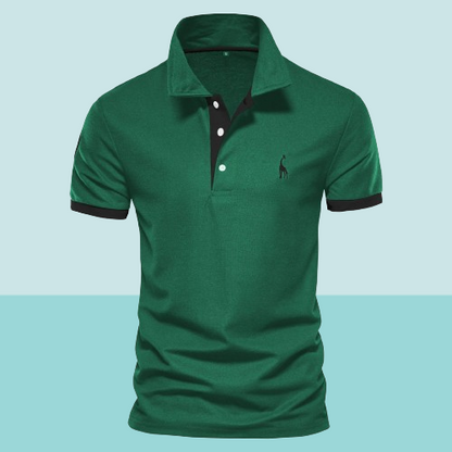 Polo élégant homme – T-shirt chic en coton bio à manches courtes pour été