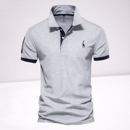 Polo élégant homme – T-shirt chic en coton bio à manches courtes pour été