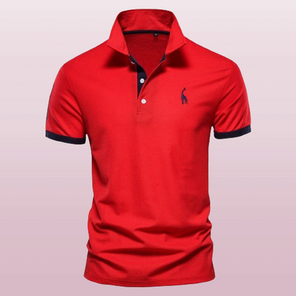 Polo élégant homme – T-shirt chic en coton bio à manches courtes pour été