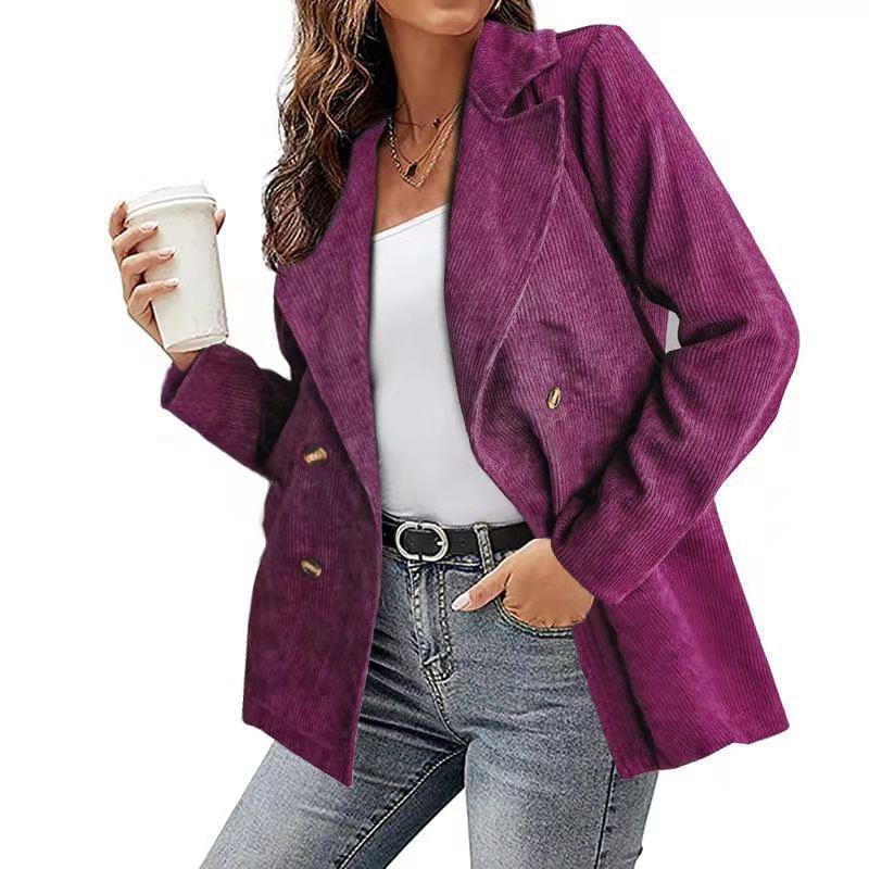 Manteau croisé femme – Manteau élégant en laine pour hiver chic et tendance