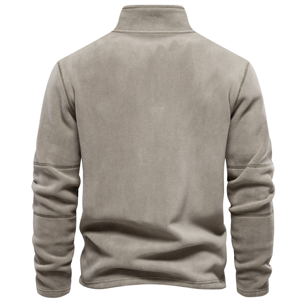 Sweat-shirt homme avec fermeture éclair – Vêtement confortable en coton pour sport et détente