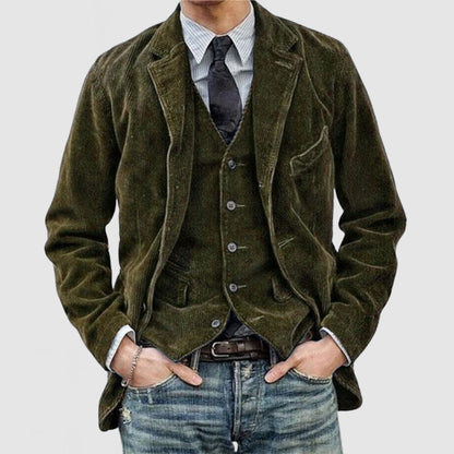 Blazer et gilet homme – Ensemble élégant en tissu léger pour occasions formelles