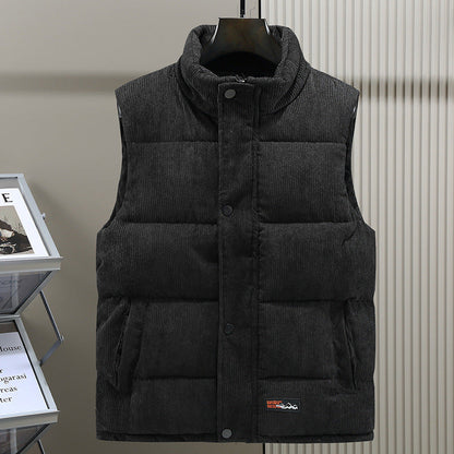 Gilet chaud homme – Gilet en laine avec boutons pour hiver élégant