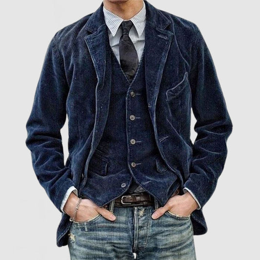 Blazer et gilet homme – Ensemble élégant en tissu léger pour occasions formelles