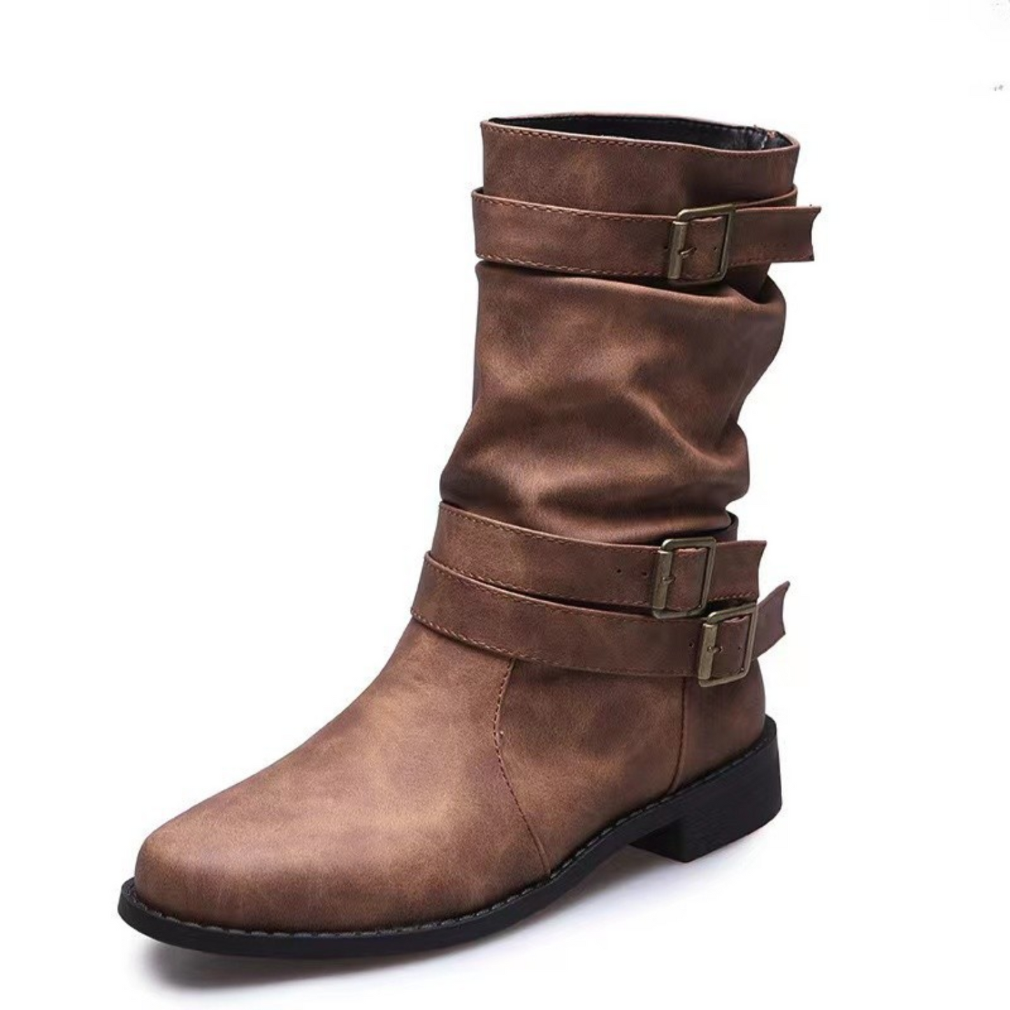 Bottes élégantes femme – Bottes en cuir chic à talons pour soirée et quotidien