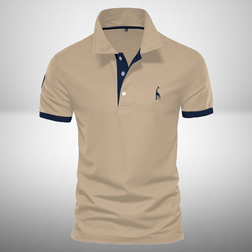 Polo élégant homme – T-shirt chic en coton bio à manches courtes pour été