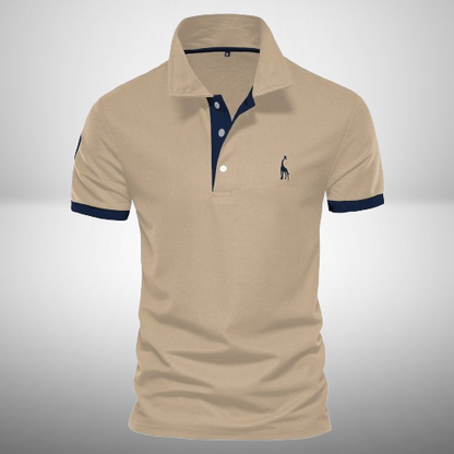 Polo élégant homme – T-shirt chic en coton bio à manches courtes pour été