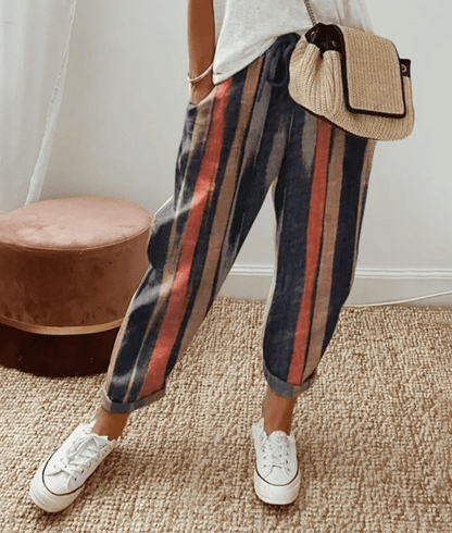 Pantalons imprimés mode femme – Pantalons tendance à motifs pour été chic