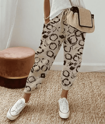 Pantalons imprimés mode femme – Pantalons tendance à motifs pour été chic