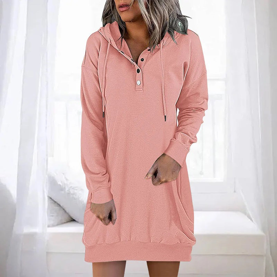 Robe à capuche femme – Robe décontractée en coton doux pour toutes occasions