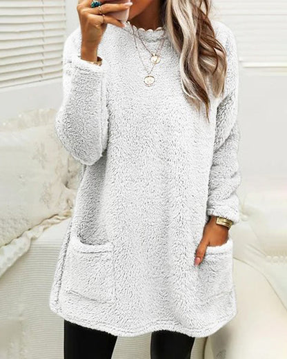 Pull grande taille femme – Pull doux et confortable en tricot pour hiver