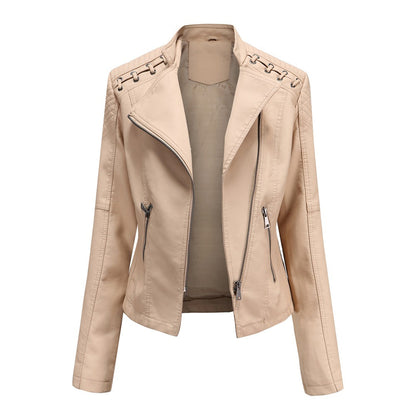 Veste en cuir femme – Veste élégante en cuir véritable pour look chic et tendance