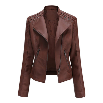 Veste en cuir femme – Veste élégante en cuir véritable pour look chic et tendance