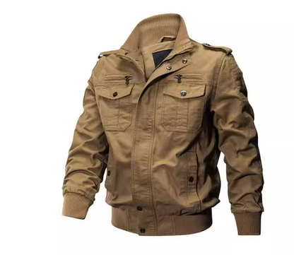 Veste cargo homme – Veste légère avec poches multiples pour look décontracté